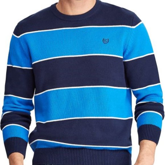 Chaps Other - Chaps  Men's Cotton Stripe Crew Neck Sweater NWT
